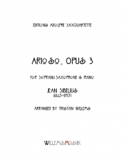 アリオーソ・Op.3（ジャン・シベリウス）（ソプラノサックス+ピアノ）【Arioso, Opus 3】