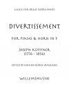 ディヴェルティスマン（ヨーゼフ・クフナー）（ホルン+ピアノ）【Divertissement】