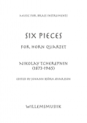 6つの小品（アレクサンドル・チェレプニン）（ホルン四重奏）【Six Pieces】