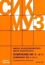 交響曲第5番・ニ短調・Op.47（ドミートリイ・ショスタコーヴィチ）（スタディスコア）【Symphony No. 5 Op. 47 D Minor】