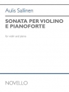 ソナタ・Op.113（アウリス・サッリネン）（ヴァイオリン+ピアノ）【Sonate per Violino e Pianoforte, Op. 113】