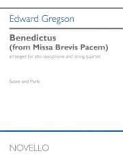 ベネディクトゥス（エドワード・グレグソン）（アルトサックス+弦楽四重奏）【Benedictus (from Missa Brevis Pacem)】