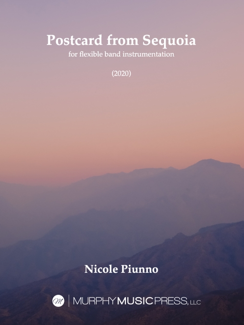 セコイアからの手紙（ニコル・パイウノ）（スコアのみ）【Postcard From Sequoia】