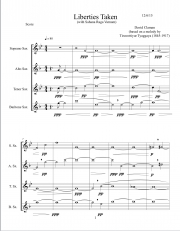 カルメンのために（スティーヴン・バー）（サックス四重奏）【For Carmen】