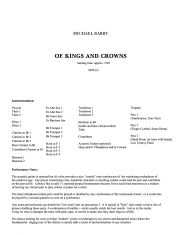 オブ・キング・アンド・クラウン（マイケル・バリー）【Of Kings And Crowns】