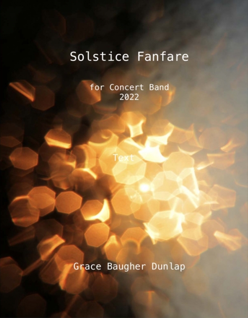 ソルスティス・ファンファーレ（グレイス・ボーガー）（スコアのみ）【Solstice Fanfare】