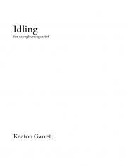 アイドリング（キートン・ギャレット）（サックス四重奏）【Idiling】