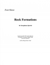 ロック・フォーメーション（エヴァン・ハウス）（サックス四重奏）【Rock Formations】