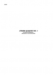 弦楽四重奏曲・No.1（セルゲイ・ラフマニノフ）（サックス四重奏）【String Quartet No. 1】