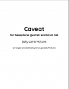 警告（サリー・ラム・マッキューン）（サックス四重奏+ドラムセット）【Caveat】