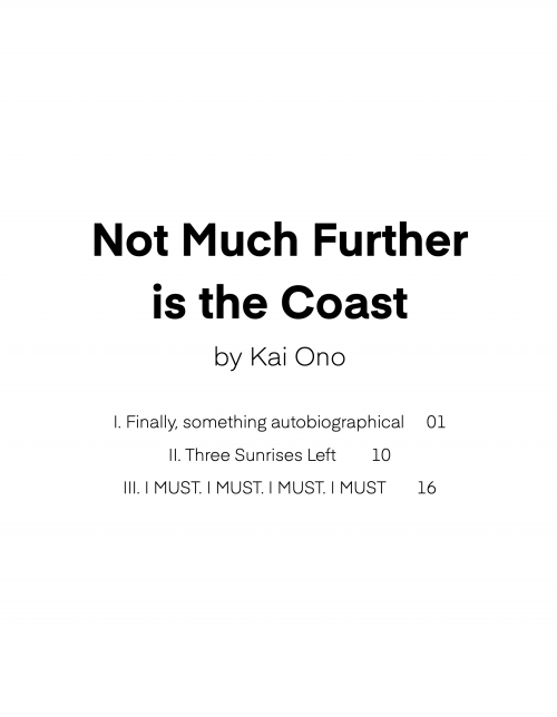 海岸まであとわずか（カイ・オノ）（スコアのみ）【Not Much Further Is The Coast】