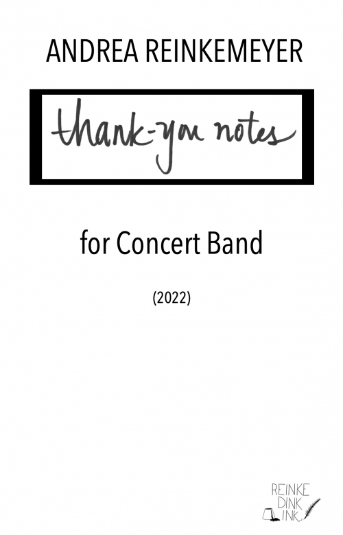 Thank-you Notes（アンドレア・ラインケマイヤー）（スコアのみ）
