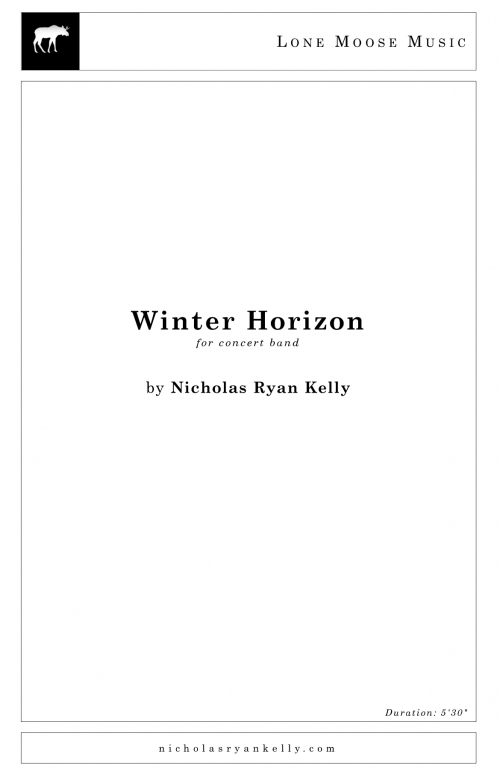 ウィンター・ホライゾン（ニコラス・ライアン・ケリー）（スコアのみ）【Winter Horizon】