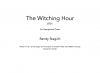 魔女の時間（ランディ・スタジッチ）（サックス八重奏）【The Witching Hour】