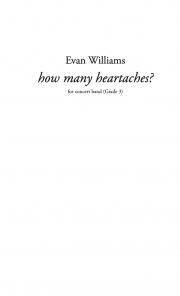 How Many Heartaches?（エヴァン・ウィリアムス）