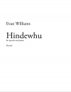 ヒンデフー（エヴァン・ウィリアムス）（ピッコロ+ピアノ）【Hindewhu】