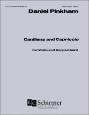 カンティレーナ & カプリッチョ（ダニエル・ピンカム）（ヴァイオリン+ピアノ）【Cantilena and Capriccio】