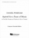 アペリティフ・フォー・フィースト・オブ・ミュージック（ダニエル・ピンカム）（金管三重奏）【Aperitif for a Feast of Music】