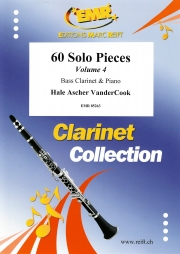 60のソロ小品集・Vol.4（ヘイル・アッシャー・ヴァンデルクック）（バスクラリネット+ピアノ）【60 Solo Pieces Volume 4】