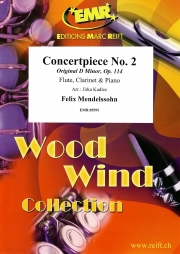 演奏会用小品・No.2（フェリックス・メンデルスゾーン）(木管二重奏+ピアノ)【Concertpiece No. 2】