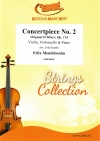 演奏会用小品・No.2（フェリックス・メンデルスゾーン）(弦楽二重奏+ピアノ)【Concertpiece No. 2】