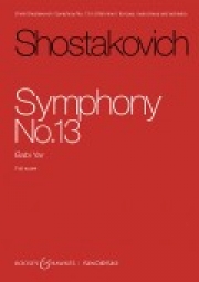 交響曲第13番・変ロ短調・Op.113（ドミートリイ・ショスタコーヴィチ）（スタディスコア）【Symphony No. 13 in B flat minor, op. 113】