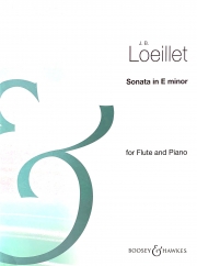 フルート・ソナタ・ホ短調（ジャン＝バティスト・ルイエ）（フルート+ピアノ）【Flute Sonata in E minor】
