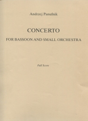 バスーン協奏曲（アンジェイ・パヌフニク）（バスーン+ピアノ）【Concerto for Bassoon】