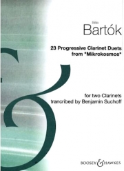 23の段階的デュエット（ベラ・バルトーク）(クラリネット二重奏)【23 Progressive Clarinet Duets From Mikrokosmos】
