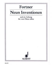 9つのインヴェンション（ヴォルフガング・フォルトナー）(フルート二重奏)【Neun Inventionen】