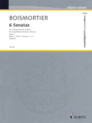 6つのソナタ・Op.7・Vol.1（ジョゼフ・ボダン・ド・ボワモルティエ）(フルート三重奏)【6 Sonatas, Op. 7 for Three Flutes – Volume 1】