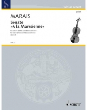 ソナタ「ア・ラ・マレジェンヌ」（マラン・マレ）（フルート+ピアノ）【Sonata "A la Maresienne"】