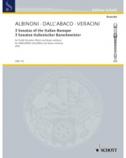 イタリアン・バロックの3つのソナタ（フルート+ピアノ）【3 Sonatas of the Italian Baroque】