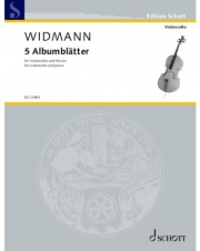 5つのアルバムの綴り（イェルク・ヴィトマン）（チェロ+ピアノ）【5 Albumblätter】
