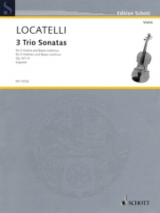 3つのトリオ・ソナタ・Op.8・No.7-9 (ピエトロ・ロカテッリ) (ヴァイオリン二重奏+ピアノ)【3 Trio Sonatas Op. 8, Nos. 7-9】