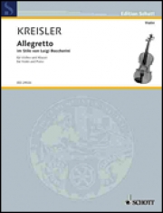 ボッケリーニの様式によるアレグレット（フリッツ・クライスラー）（ヴァイオリン+ピアノ）【Allegretto im Stile von Luigi Boccherini】