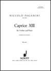 カプリス・変ロ長調・No.13（ニコロ・パガニーニ）（ヴァイオリン+ピアノ）【Caprice No. 13 Bb Major】