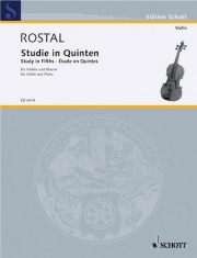 Studie in Quinten（マックス・ロスタル）（ヴァイオリン+ピアノ）