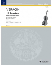 12のソナタ・Vol.4（フランチェスコ・マリア・ヴェラチーニ）（ヴァイオリン+ピアノ）【Twelve Sonatas Vol. 4】