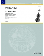 12のソナタ・Vol.1（フランチェスコ・マリア・ヴェラチーニ）（ヴァイオリン+ピアノ）【Twelve Sonatas Vol. 1】