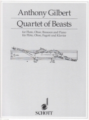 カルテット・オブ・ビースト (アンソニー・ギルバート) （木管三重奏+ピアノ）【Quartet Of Beasts】