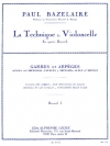 チェロ教本・スケールとアルペジオ・Vol.1 （ポール・バズレール）（チェロ+ピアノ）【Cello Method - Scales And Arpeggios, Volume 1】