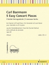 5つのやさしい演奏会用小品・Op.63（カール・ベールマン）（クラリネット+ピアノ）【5 Easy Concert Pieces, Op. 63】