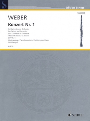 クラリネット協奏曲第1番・ヘ短調・Op.73（カール・マリア・フォン・ウェーバー）（クラリネット+ピアノ）【Clarinet Concerto No. 1 F Minor】