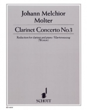 クラリネット協奏曲第3番（ヨハン・メルヒオール・モルター）（クラリネット+ピアノ）【Clarinet Concerto No. 3】