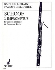 2つの即興曲 (マンフレート・ショーフ)  (バスーン+ピアノ)【Two Impromptus】