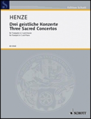 3つの神聖な協奏曲 （ハンス・ヴェルナー・ヘンツェ）  (トランペット+ピアノ)【3 Sacred Concertos】