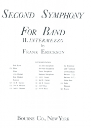 交響曲第2番・第2楽章・インテルメッゾ（フランク・エリクソン）（フルスコアのみ）【Second Symphony for Band #2: Intermezzo】
