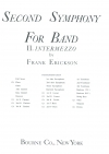 交響曲第2番・第2楽章・インテルメッゾ（フランク・エリクソン）（フルスコアのみ）【Second Symphony for Band #2: Intermezzo】