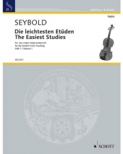 とてもやさしい練習曲集・Vol.1（アルトゥール・セイボルト）（ヴァイオリン）【The easiest Studies Vol. 1】